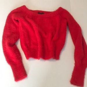 Kendall & Kylie Shorty Fuzzy sweater